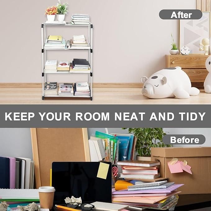 6 Rack Collapsible Wardrobe Cabinet and Shoe Rack